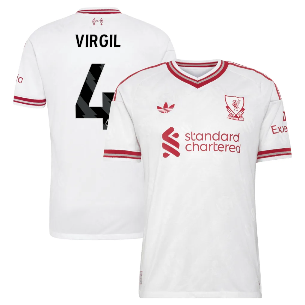 Liverpool adidas Away Authentic Shirt 2026-27 with Virgil 4 printing — view 1