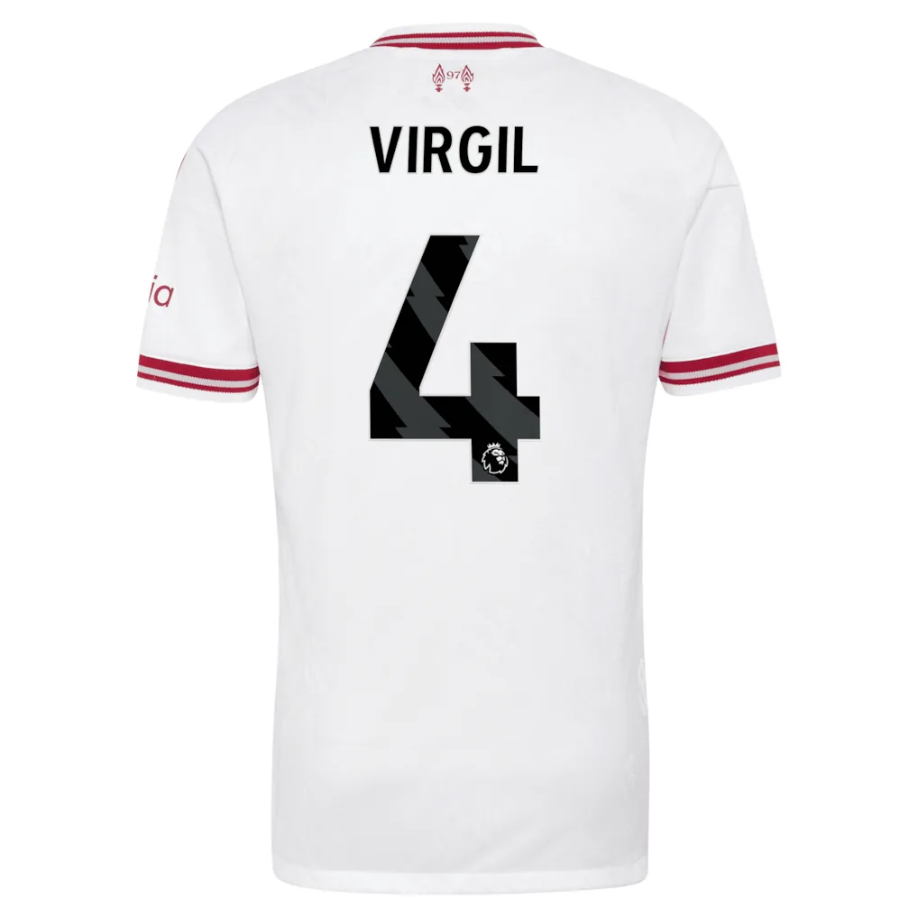 Liverpool adidas Away Authentic Shirt 2026-27 with Virgil 4 printing — view 3