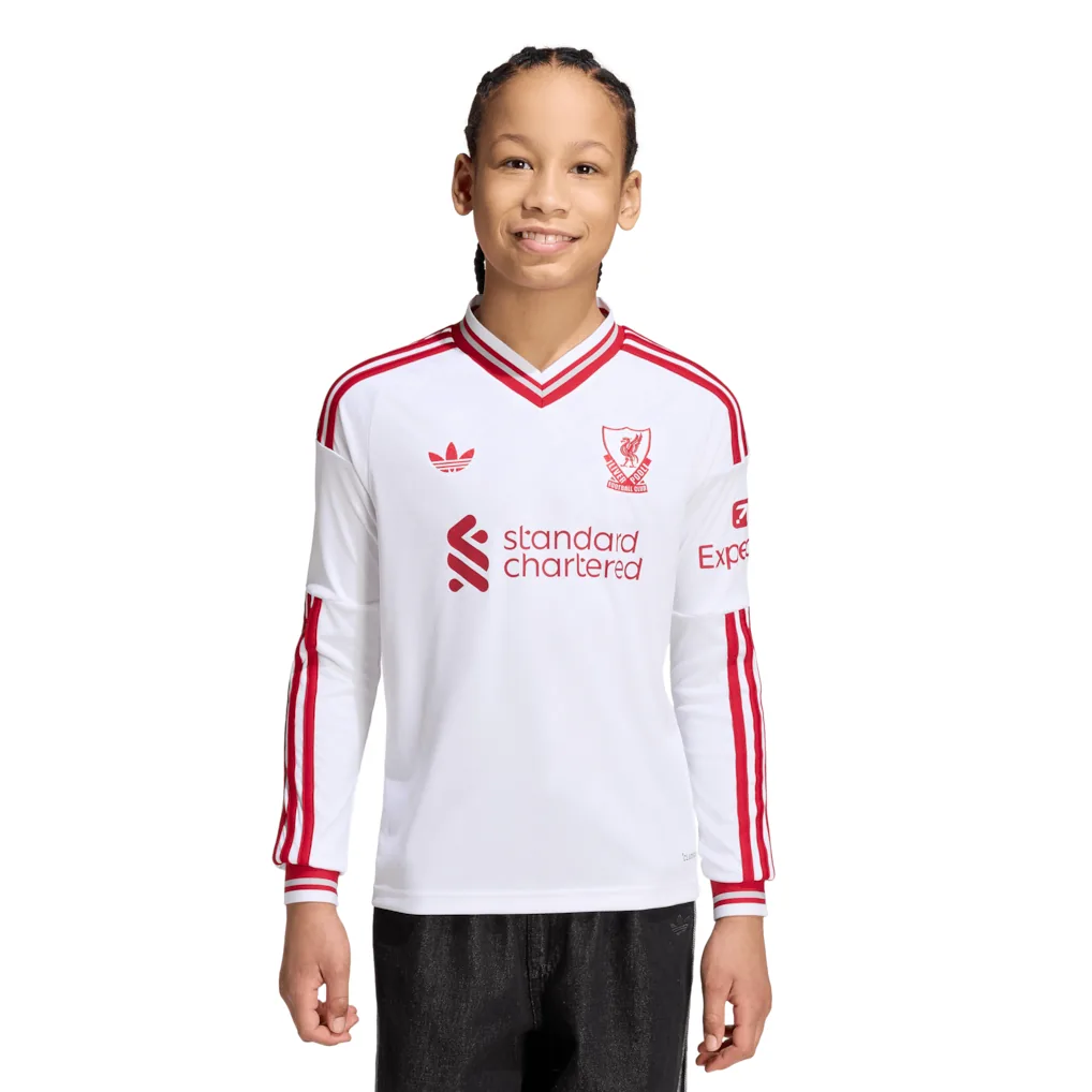 Liverpool adidas Away Shirt 2026-27 - Kids - Long Sleeve