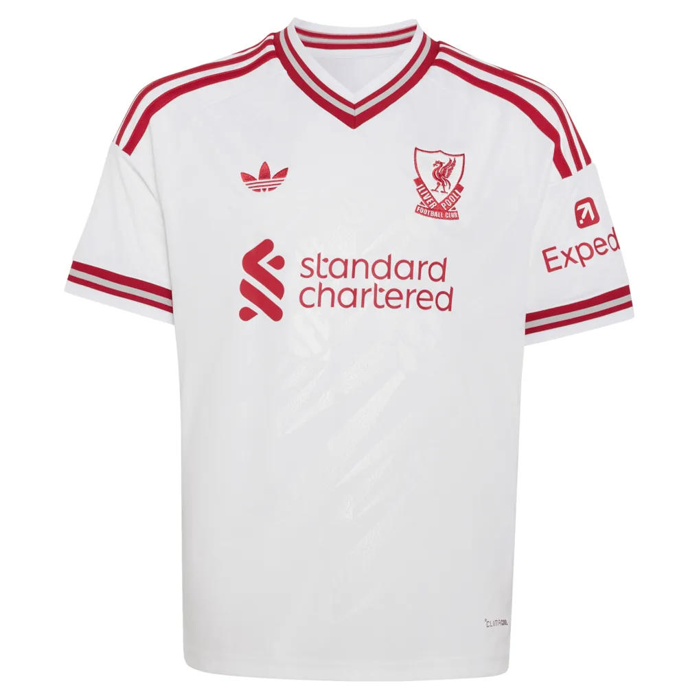 Liverpool adidas Away Shirt 2026-27 - Kids with Virgil 4 printing — view 2