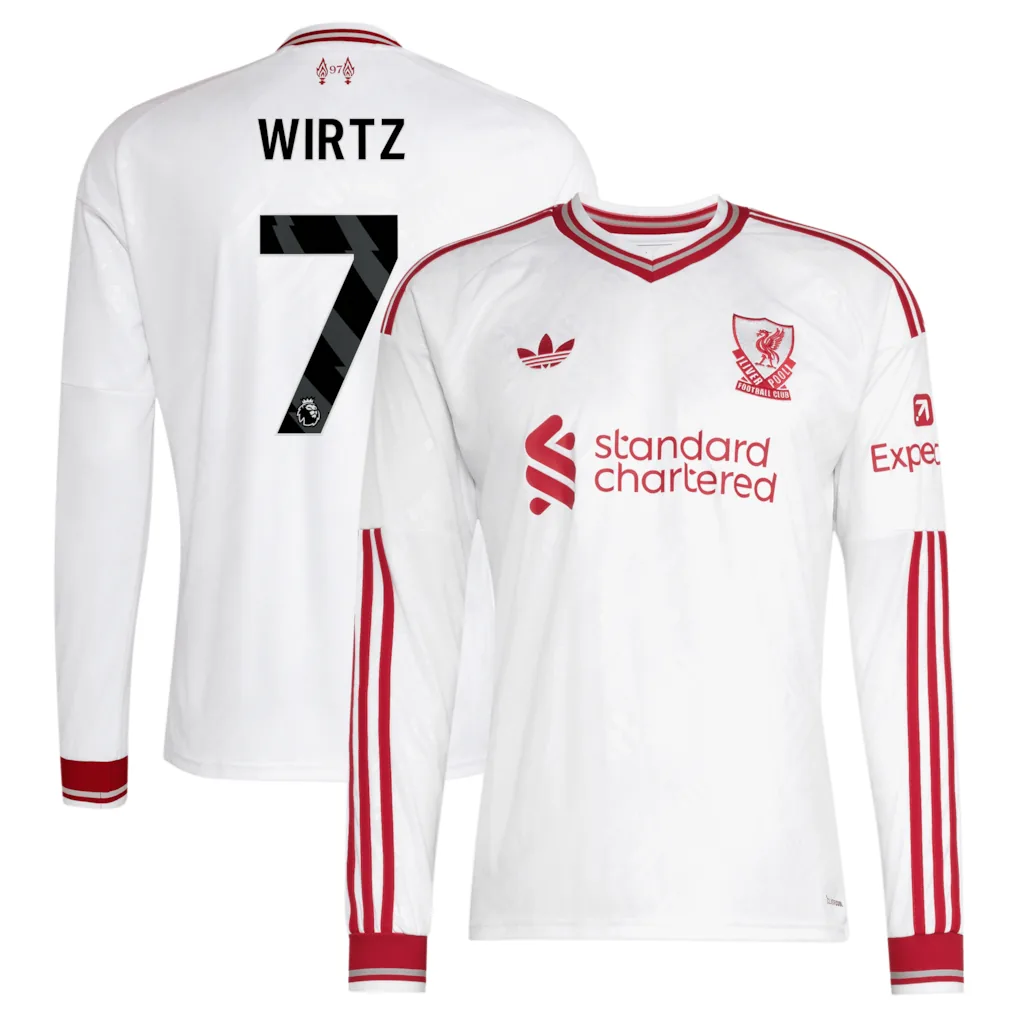 Liverpool adidas Away Shirt 2026-27 - Long Sleeve with Wirtz 7 printing — view 1