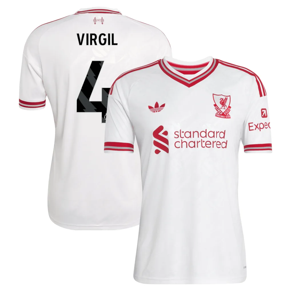 Liverpool adidas Away Shirt 2026-27 with Virgil 4 printing — view 1