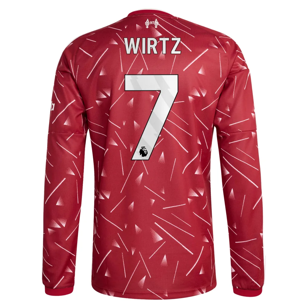 Liverpool adidas Home Shirt 2026-27 - Long sleeve with Wirtz 7 printing — view 3