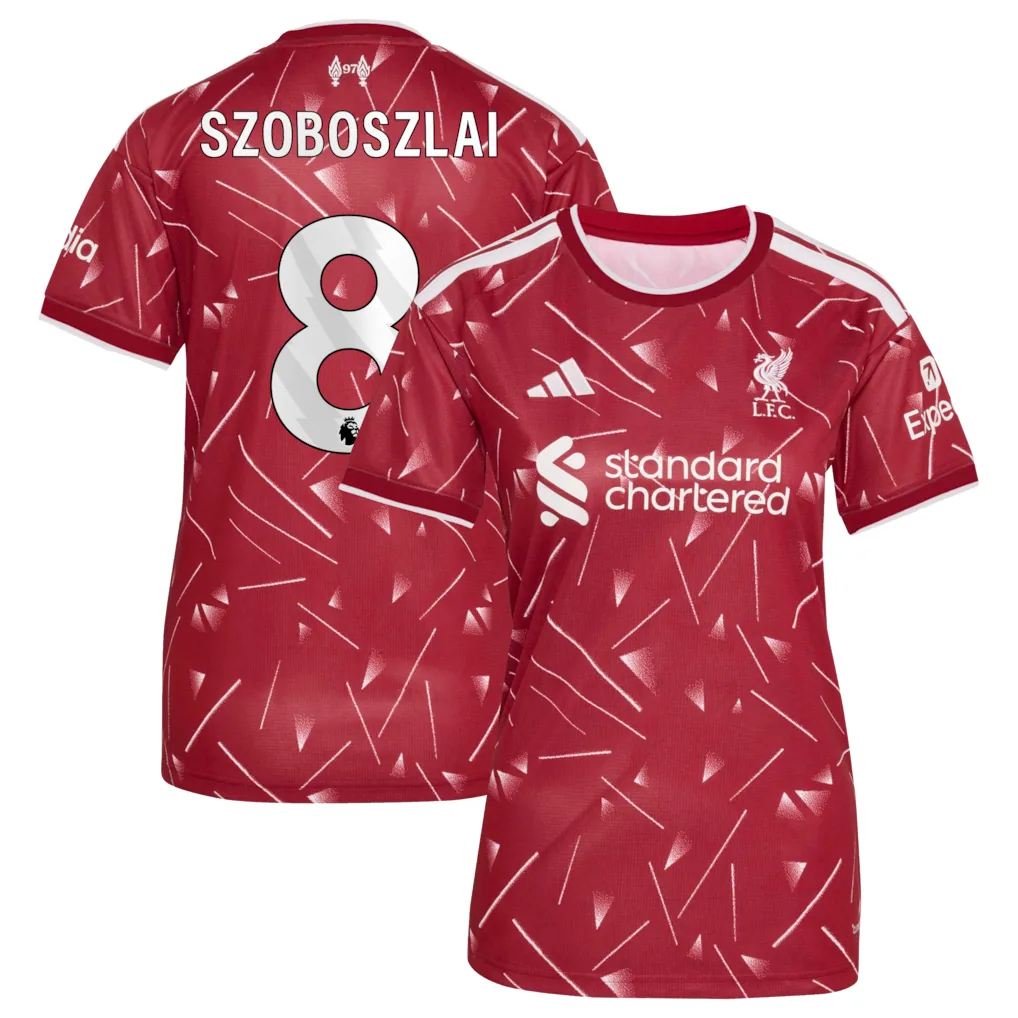 Liverpool adidas Home Shirt 2026-27 - Womens with Szoboszlai 8 printing — view 1