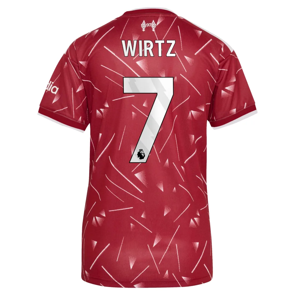 Liverpool adidas Home Shirt 2026-27 - Womens with Wirtz 7 printing — view 3