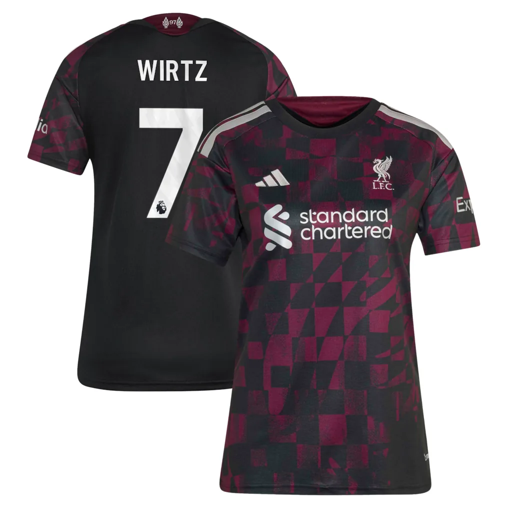 Liverpool adidas Third Shirt 2026-27 - Womens with Wirtz 7 printing