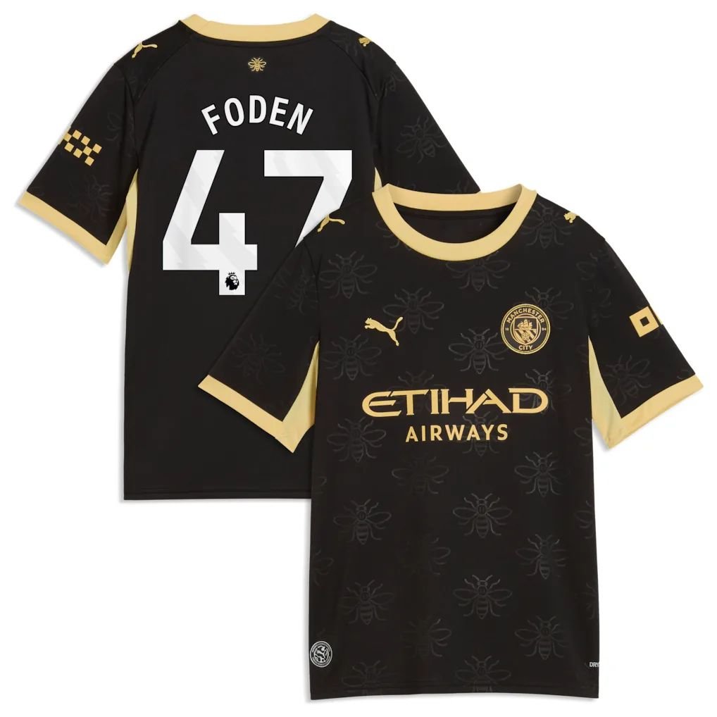 Manchester City Puma Away Shirt 2026-27 - Kids with Foden 47 printing