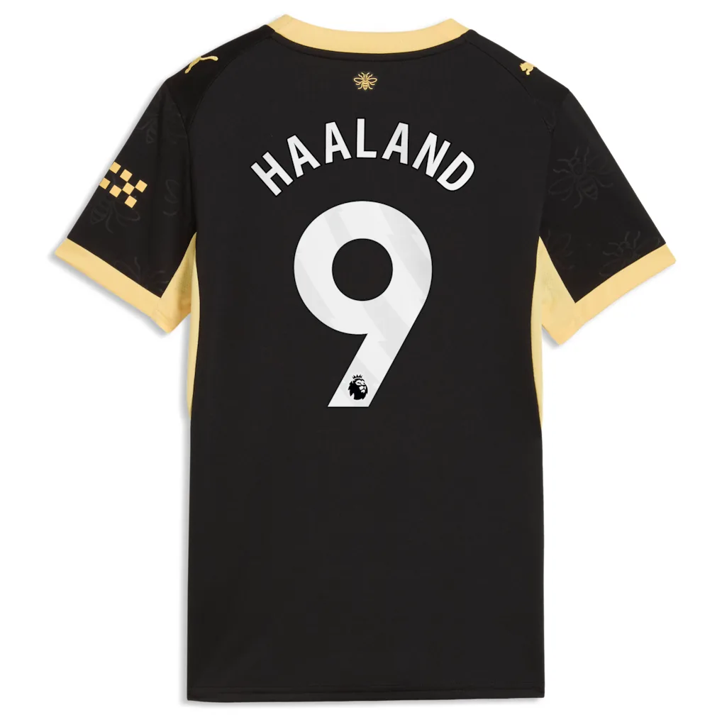 Manchester City Puma Away Shirt 2026-27 - Womens with Haaland 9 printing — view 3