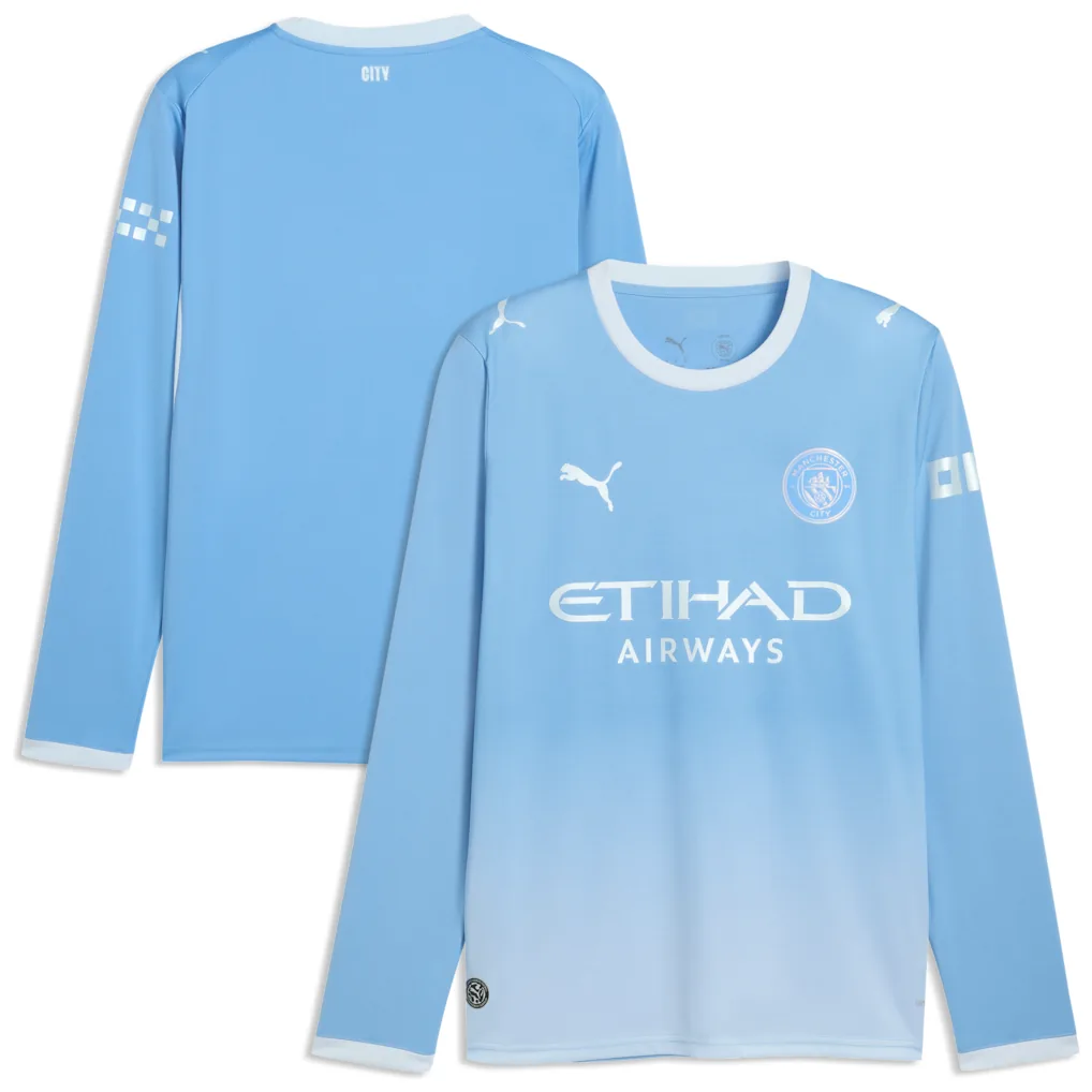 Manchester City Home Shirt 2026-27 - Long Sleeve Soccer Football Jersey