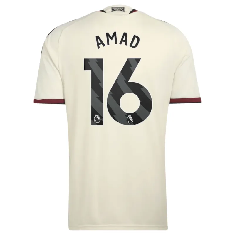 Manchester Unitedi kolmas särk 2026–2027 Amad nr 16 trükiga jalgpallisärgiga — view 3