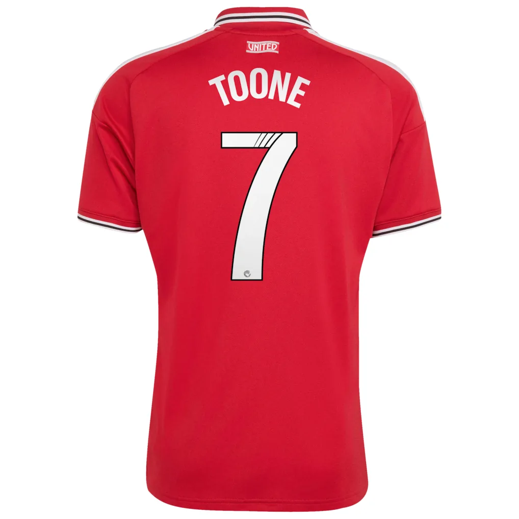 Manchester United adidas WSL Home Shirt 2026-27 with Toone 7 printing — view 3
