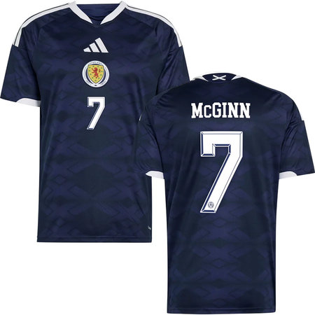 McGINN #7 Scotland Home Soccer jersey World Cup 2026 — view 1