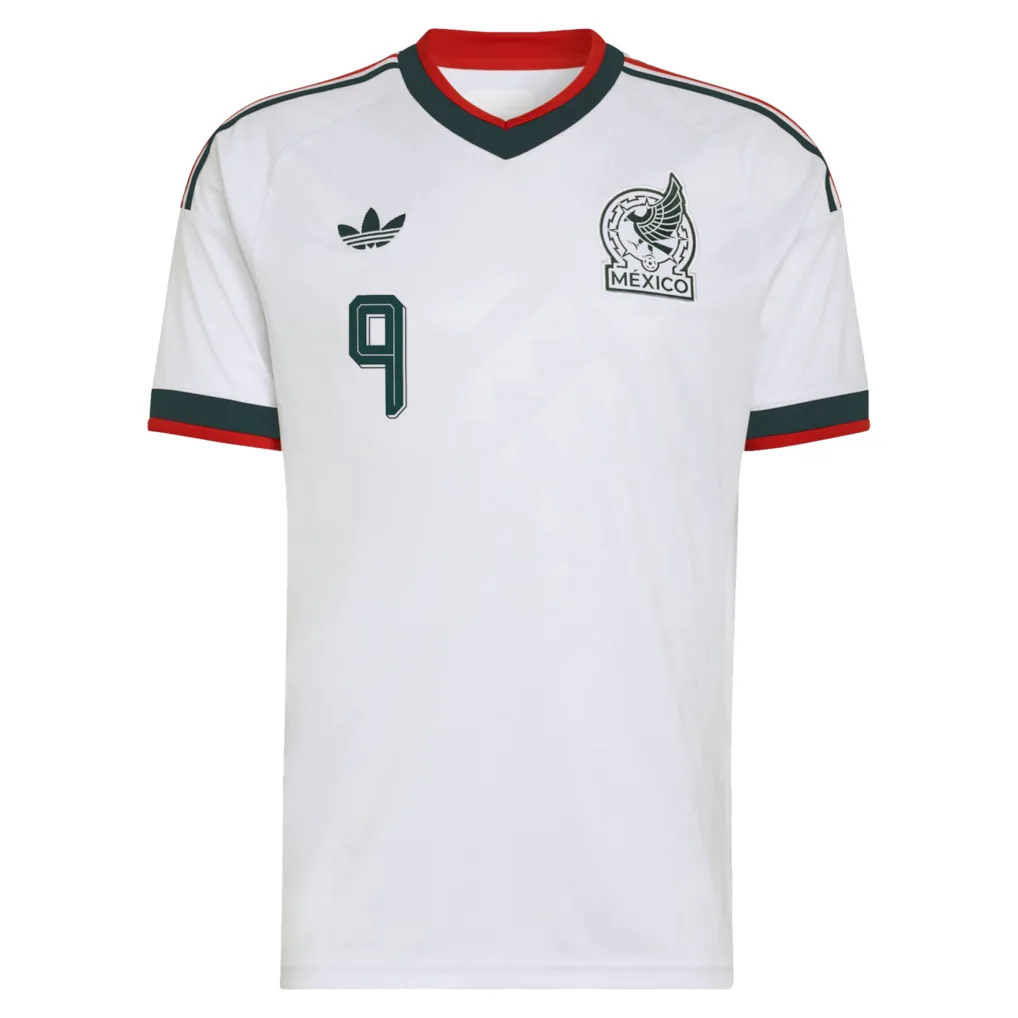 Mexico adidas Away Shirt 2026 with Raúl 9 printing — view 2