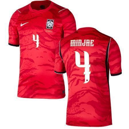 MINJAE #4 South Korea Home Soccer jersey World Cup 2026 — view 3
