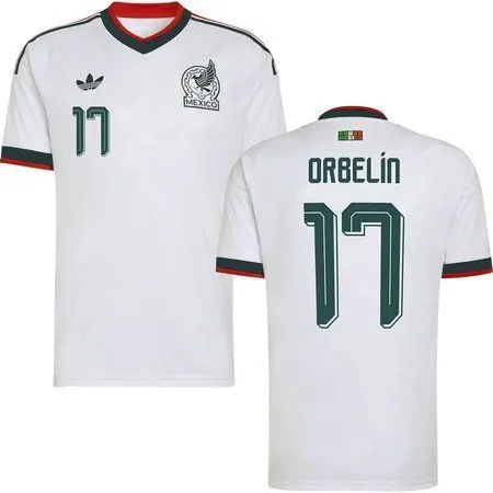 ORBELÍN #17 Mexico Away Soccer jersey World Cup 2026 — view 2