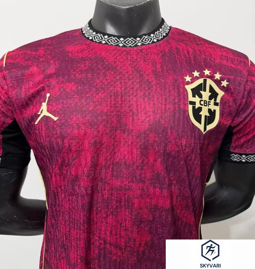 Player Version 2026 Brazil Third Wine Jersey — view 3