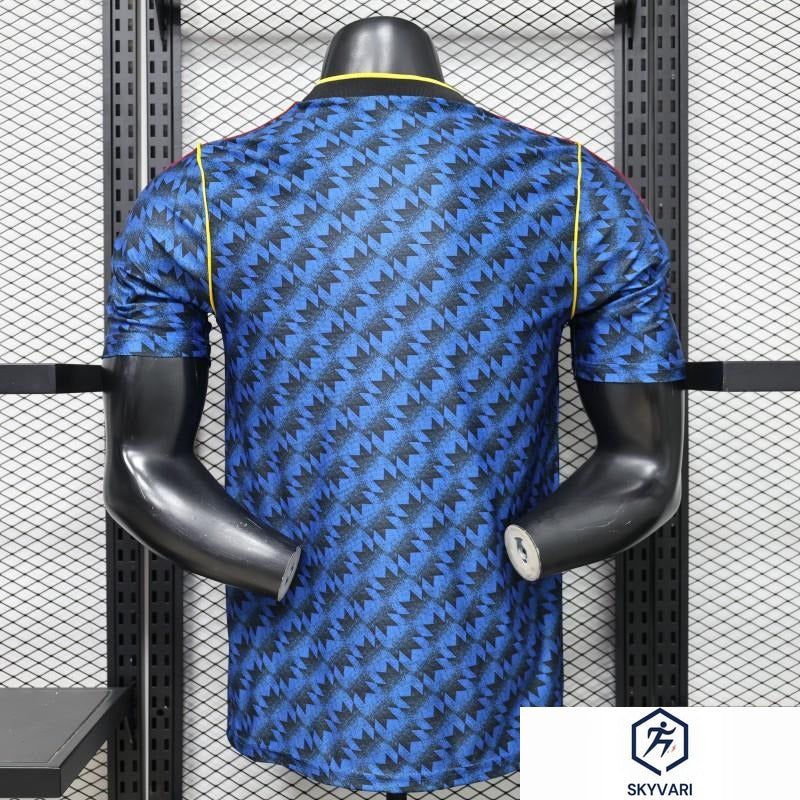 Player Version 2026 Manchester United Blue with Black Away Jersey — view 2