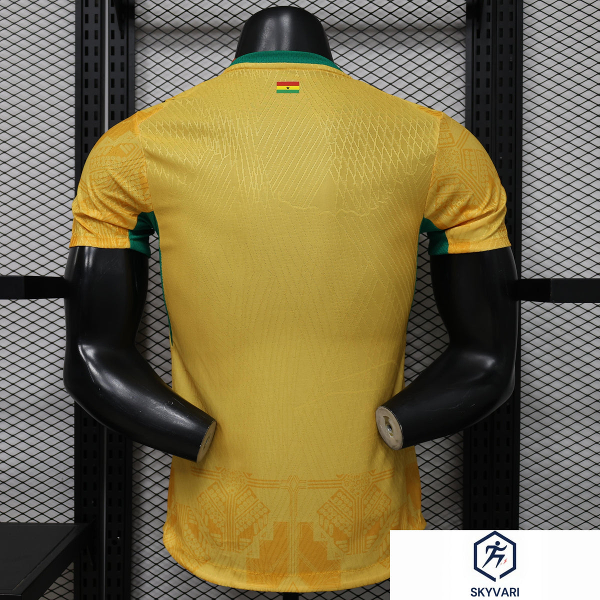 Player Version 26/27 Ghana Away Yellow &amp; Green/Red Accent Jersey — view 2