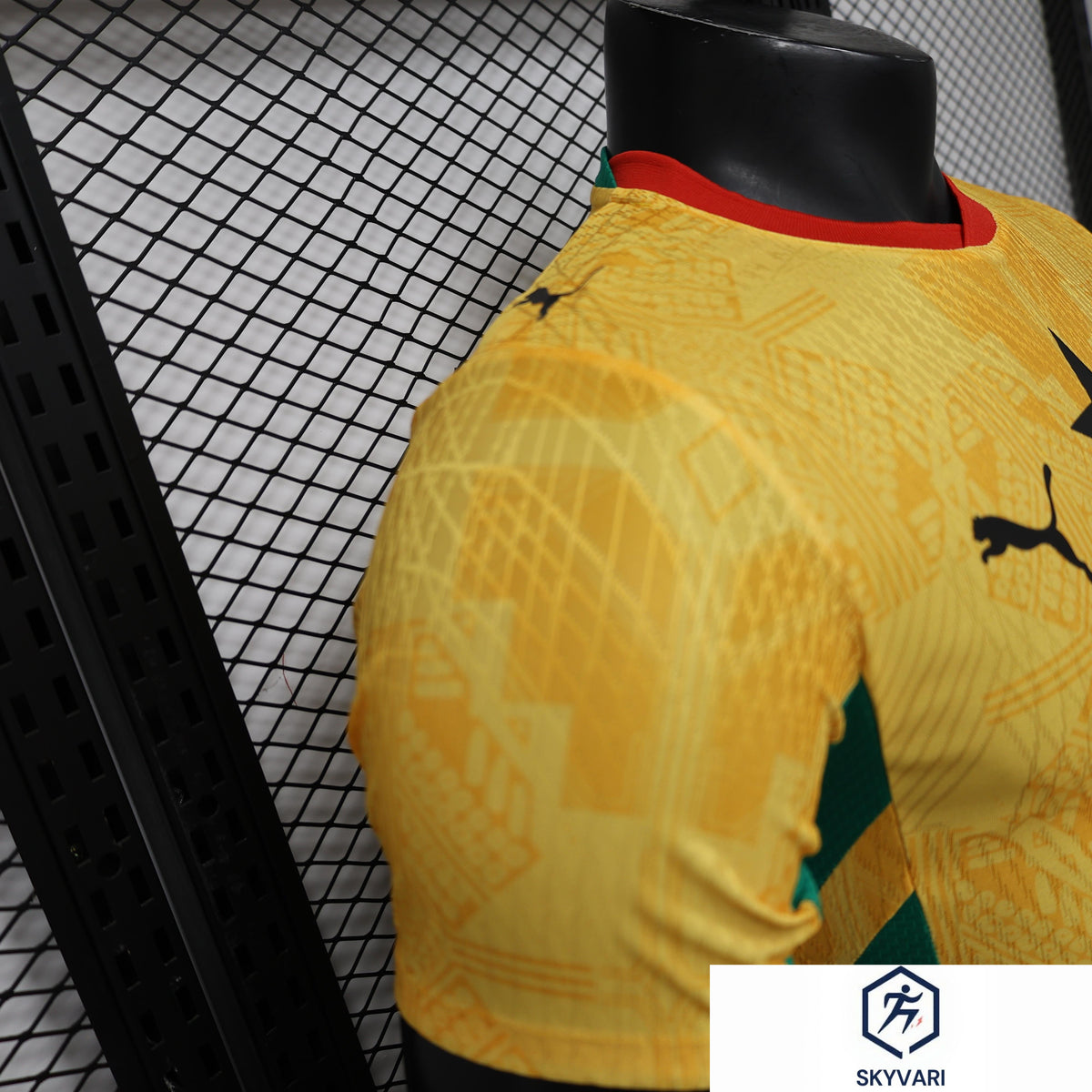 Player Version 26/27 Ghana Away Yellow &amp; Green/Red Accent Jersey — view 9