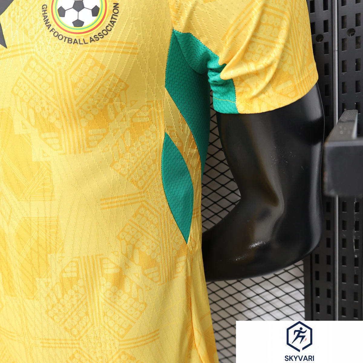 Player Version 26/27 Ghana Away Yellow &amp; Green/Red Accent Jersey — view 10