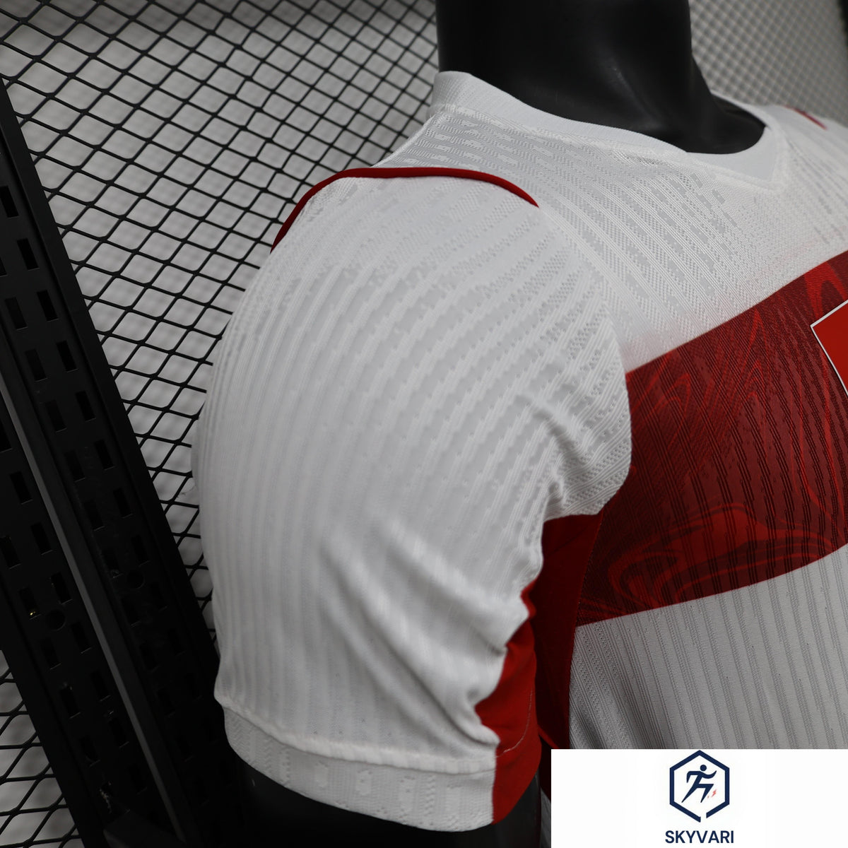 Player Version 26/27 Turkey Away White &amp; Red Flag Panel Jersey — view 9