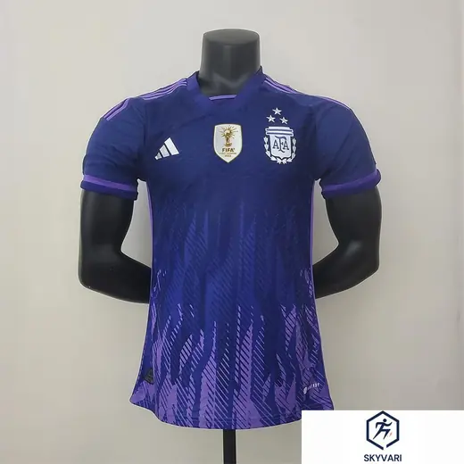 Player Version 3 Stars Argentina Away Jersey
