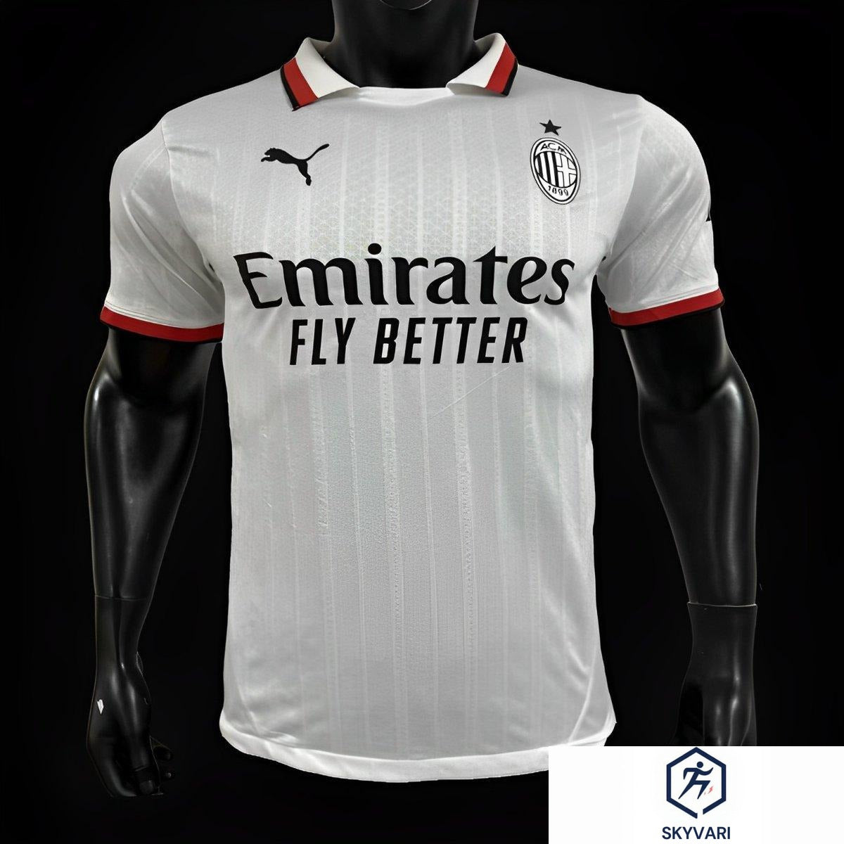 Player Version AC Milan Away White Jersey — view 1