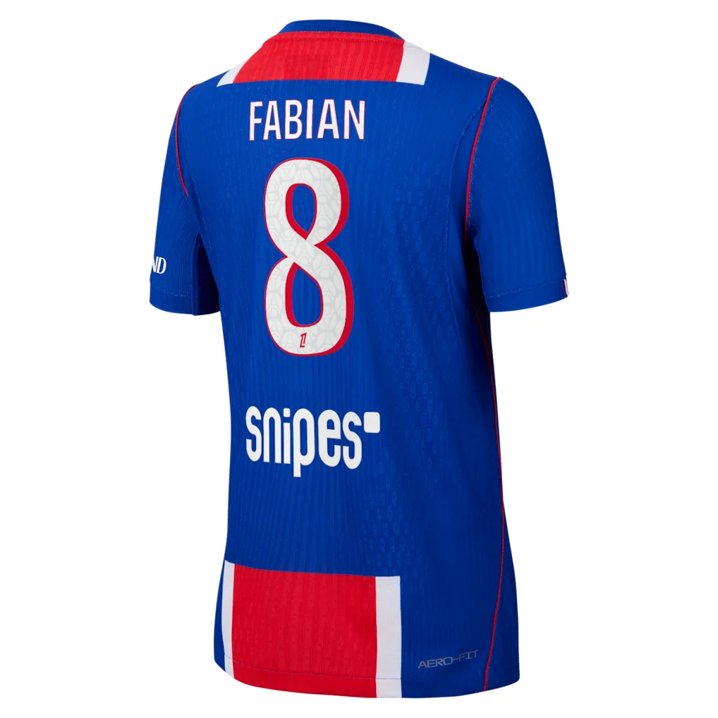 PSG Nike Home Aero-FIT Match Shirt 2026-27 - Kids with Fabian 8 printing — view 3