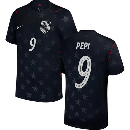 Ricardo Pepi #9 USA Away Soccer jersey World Cup 2026 — view 1