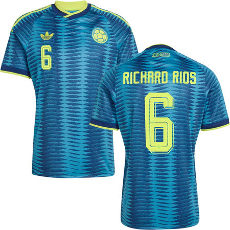 Richard Rios #6 Colombia Away Soccer jersey World Cup 2026 — view 1