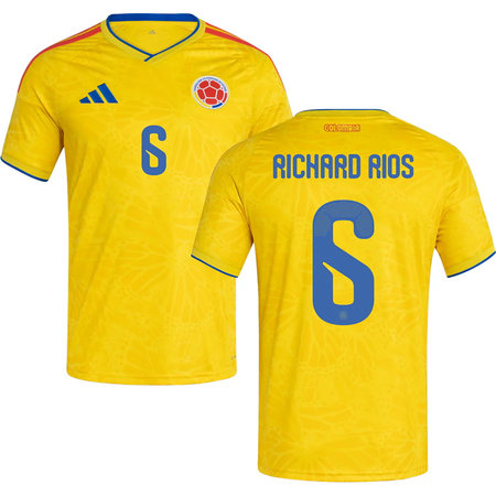 Richard Rios #6 Colombia Home Soccer jersey World Cup 2026 — view 1