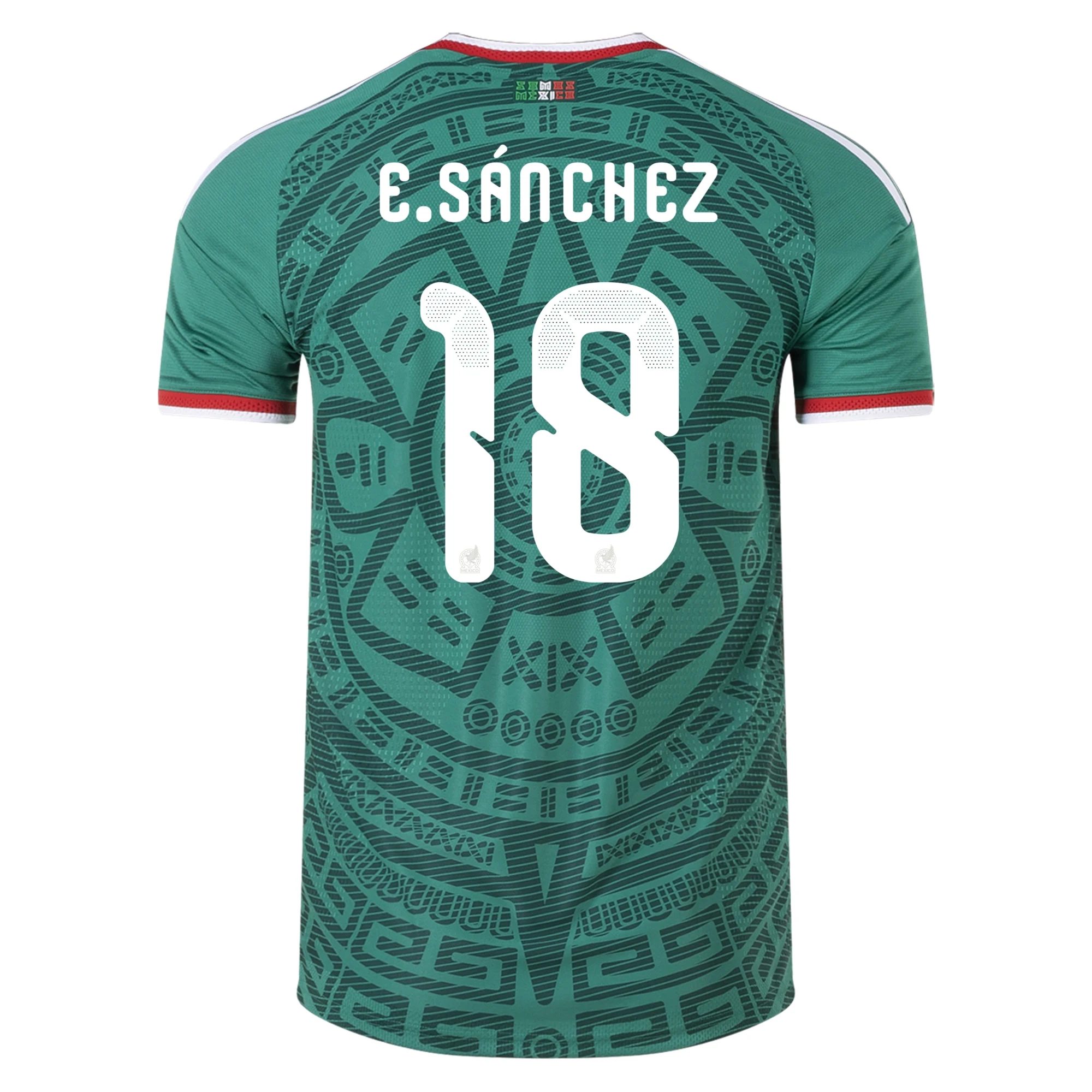 Érick Sánchez Mexico 26/27 Authentic Home Jersey — view 1