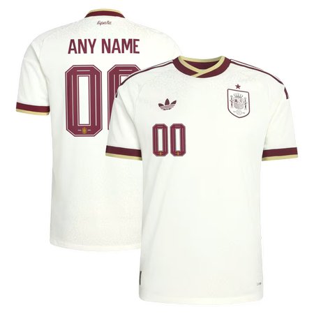 Spain Away Custom Soccer jersey World Cup 2026