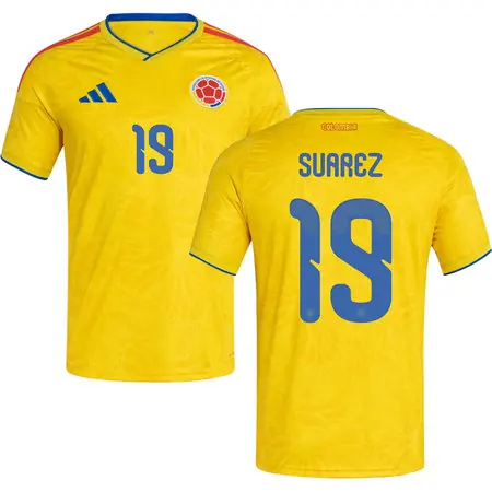 SUAREZ #19 Colombia Home Soccer jersey World Cup 2026