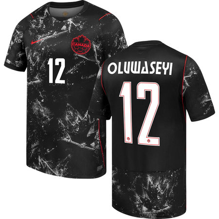 Tani Oluwaseyi #12 Canada Away Soccer jersey World Cup 2026