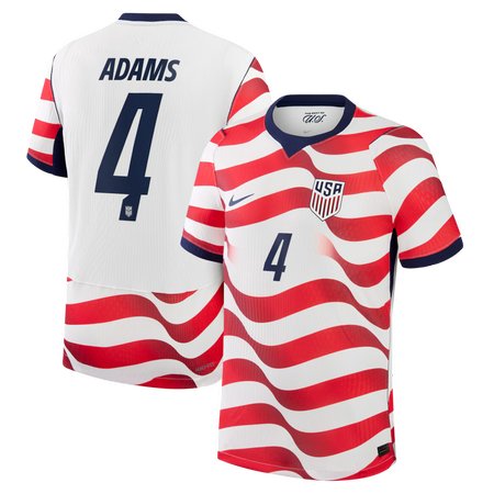 Tyler Adams #4 USA Home Stadium Soccer jersey World Cup 2026 — view 1
