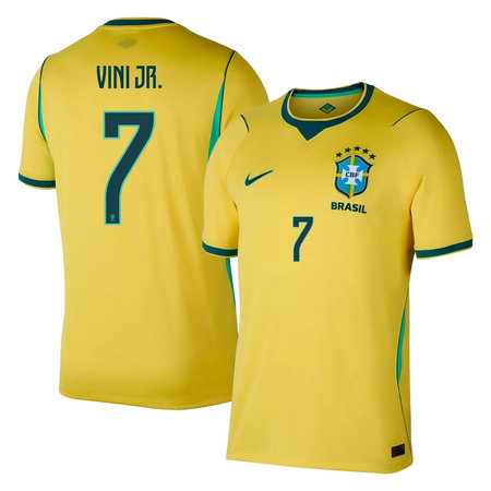 Vini Jr. #7 Brazil Home Soccer jersey World Cup 2026 — view 1