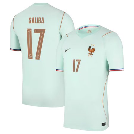 William Saliba #17 France Away Stadium Soccer jersey World Cup 2026
