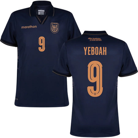 YEBOAH #9 Ecuador Away Soccer jersey World Cup 2026 — view 1