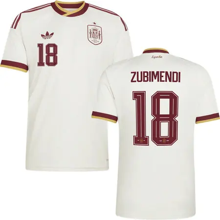 ZUBIMENDI #18 Spain Away Soccer jersey World Cup 2026