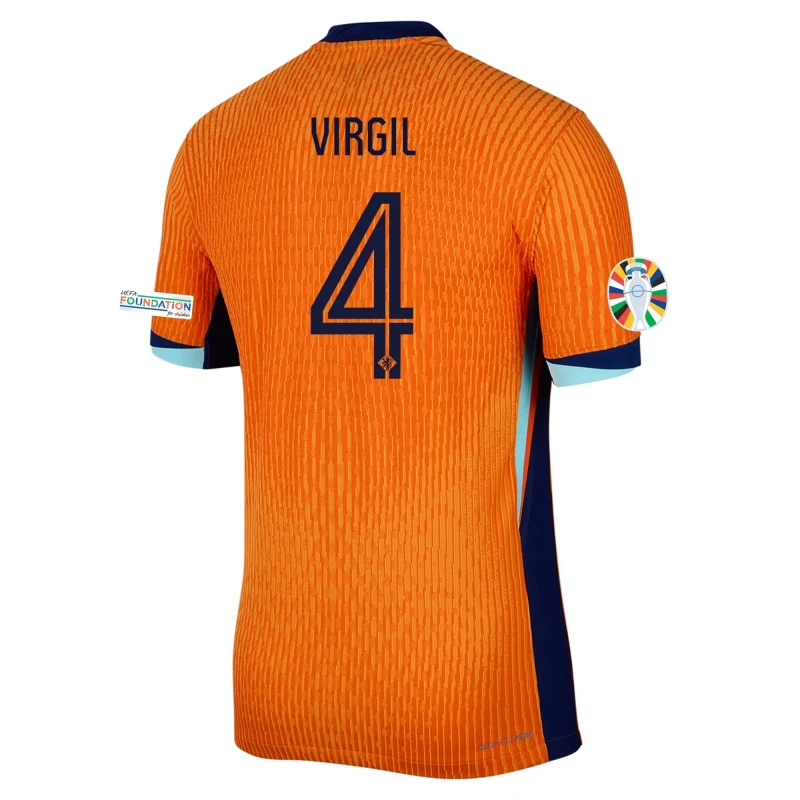 Virgil van Dijk  - Netherlands 24/25 Authentic Home Jersey
