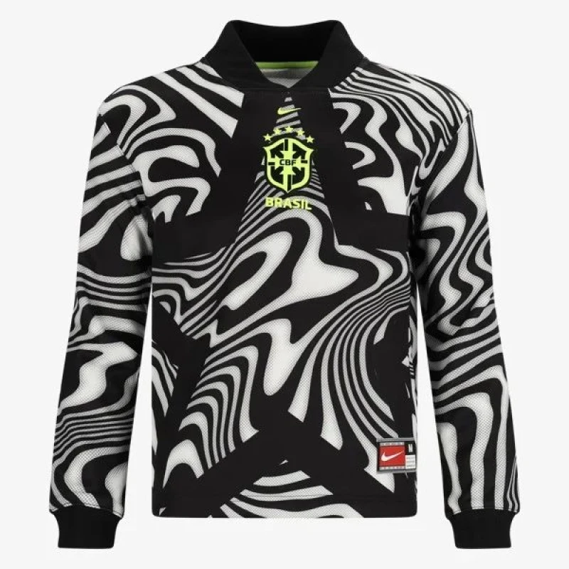 Brazil 2025/26 Nike Youth Long Sleeve Goalkeeper Jersey